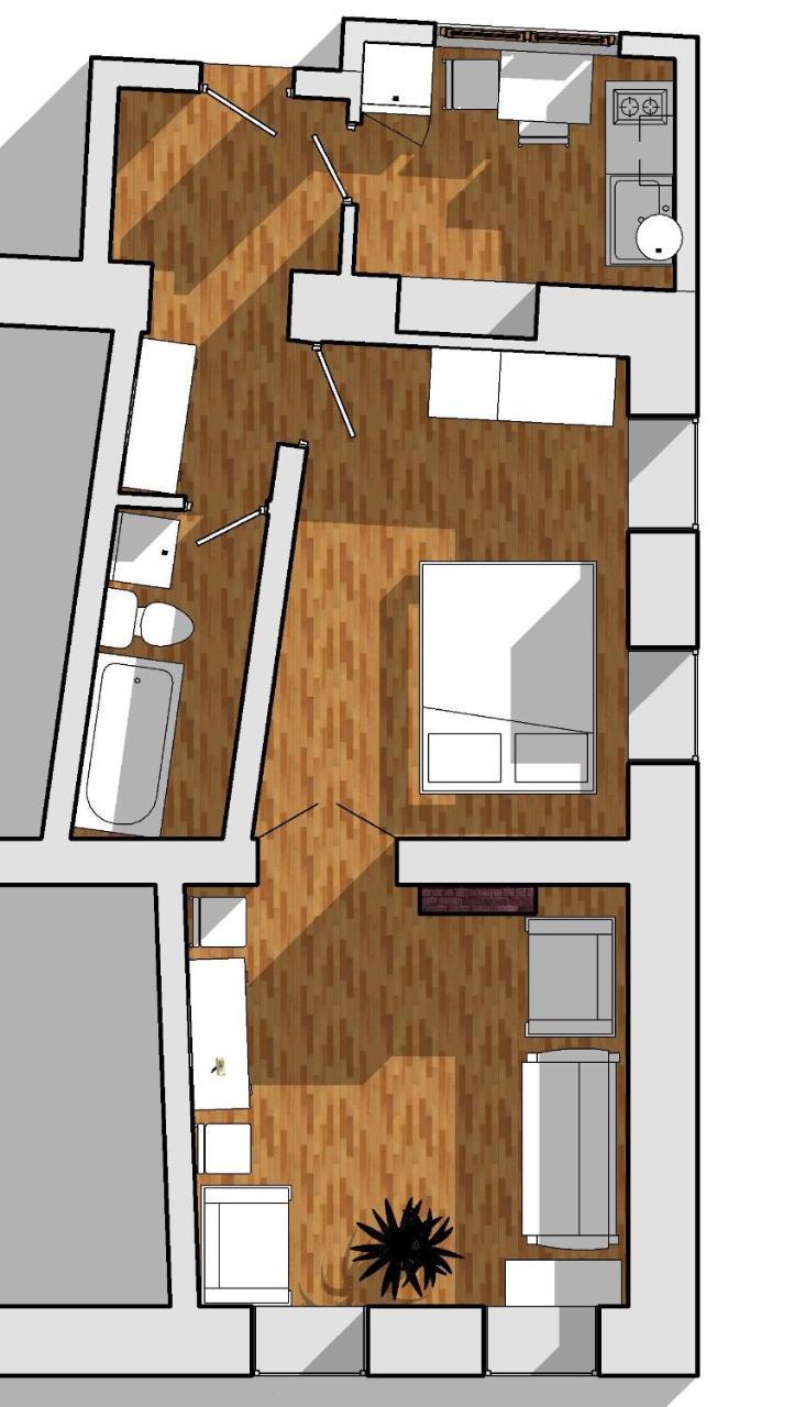 Authentic Apartment In The Centre キシナウ エクステリア 写真